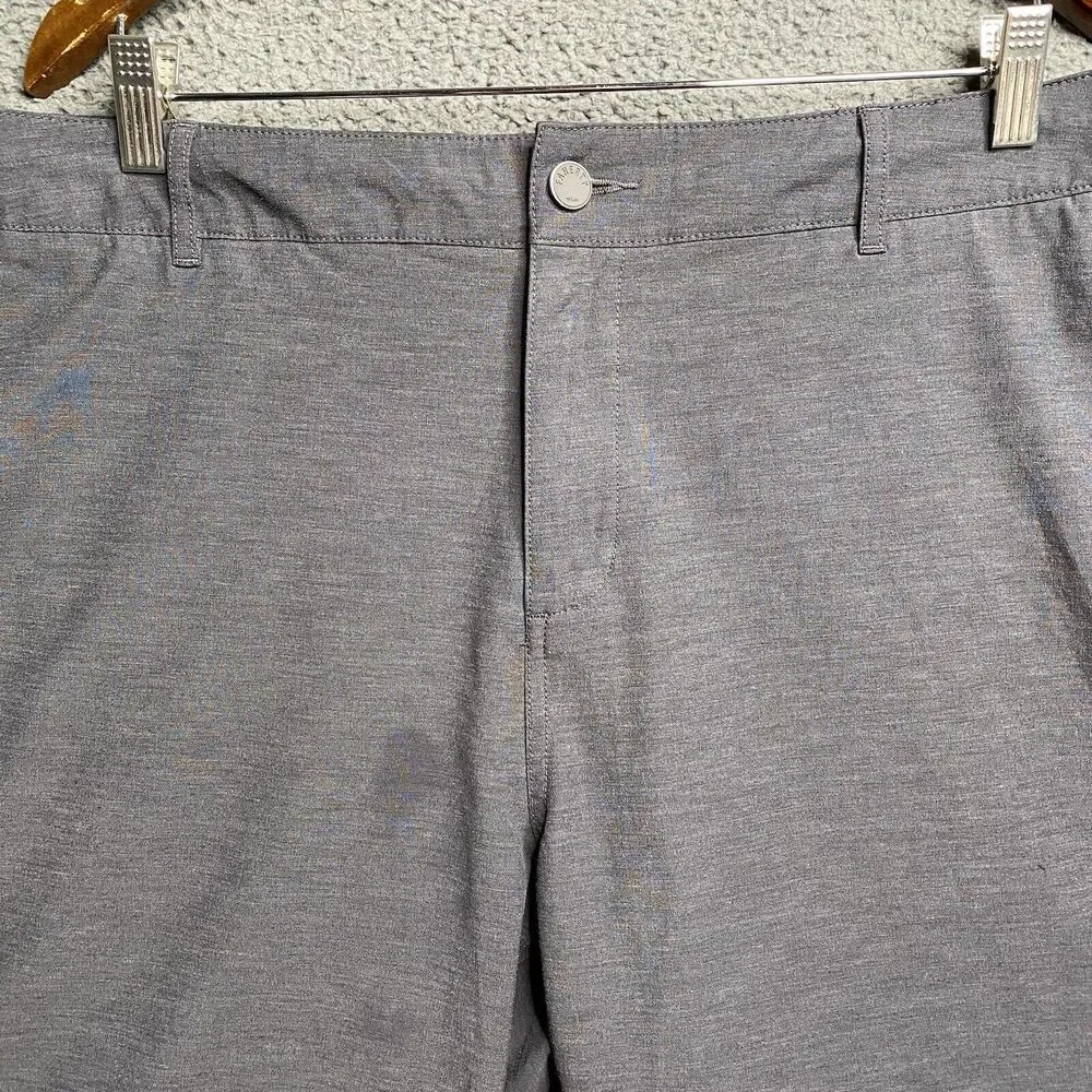 FAHERTY All Day Short Men's Size 38 Gray 9 Inch Inseam Stretch Pockets